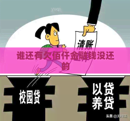 谁还有欠佰仟金融钱没还的
