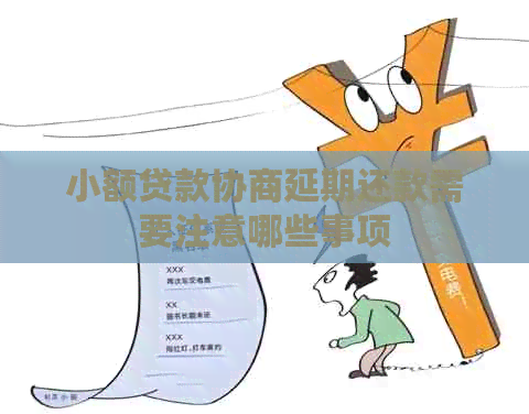 小额贷款协商延期还款需要注意哪些事项