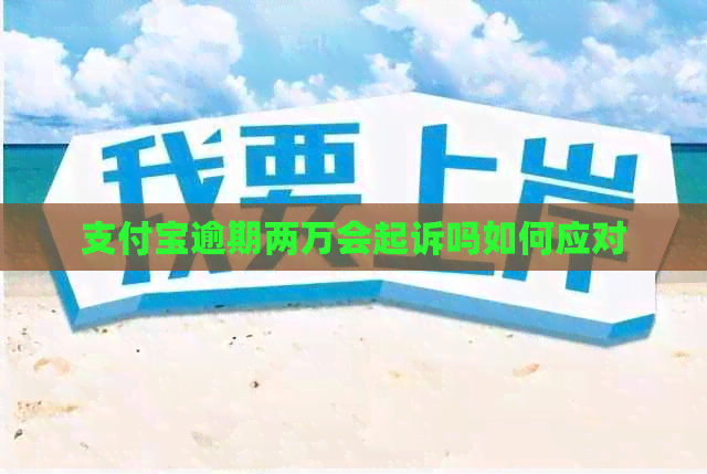 信用卡逾期两万会起诉吗如何应对
