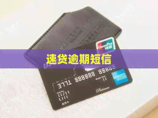 速贷逾期短信
