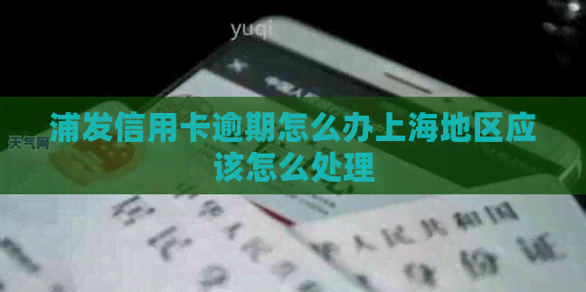 浦发信用卡逾期怎么办上海地区应该怎么处理