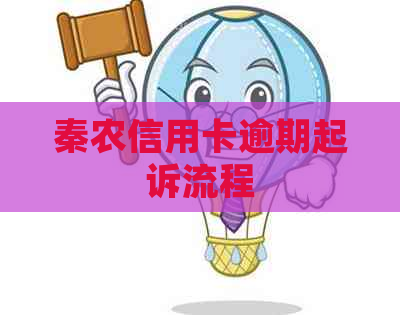 秦农信用卡逾期起诉流程