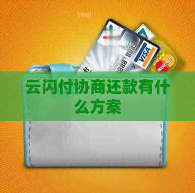 云闪付协商还款有什么方案