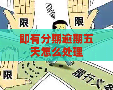 即有分期逾期五天怎么处理