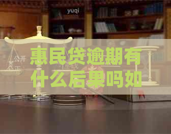 惠民贷逾期有什么后果吗如何处理
