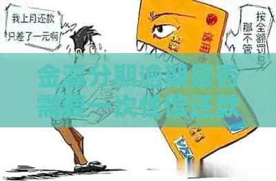 金瀛分期逾期是否需要一次性偿还款
