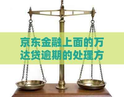 京东金融上面的万达贷逾期的处理方式