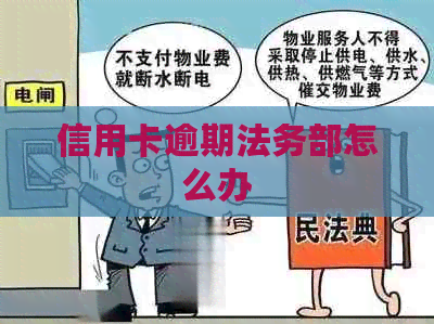 信用卡逾期法务部怎么办
