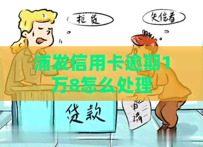浦发信用卡逾期1万8怎么处理