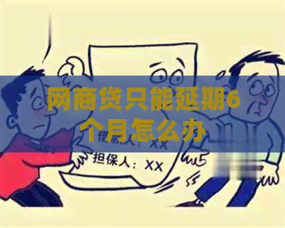 白条贷只能延期6个月怎么办
