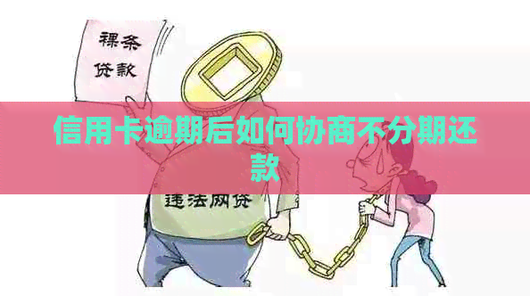 信用卡逾期后如何协商不分期还款