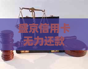 盛京信用卡无力还款