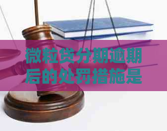 微粒贷分期逾期后的处罚措施是什么