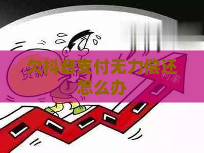 欠抖音支付无力偿还怎么办