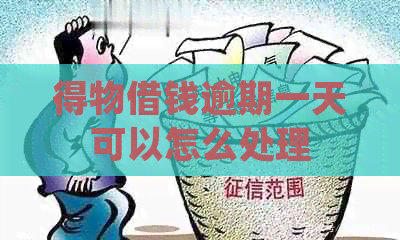 得物借钱逾期一天可以怎么处理 得物借钱逾期一天可以怎么处理