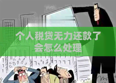 个人税贷无力还款了会怎么处理