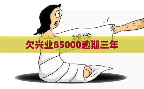 欠兴业85000逾期三年