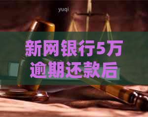 新网银行5万逾期还款后会发生什么