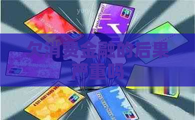 欠消费金融的后果严重吗