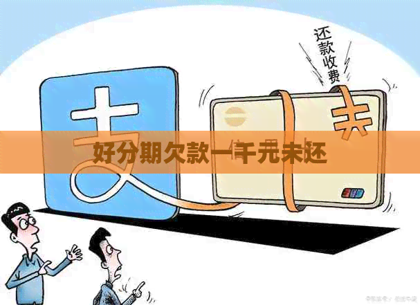欠款一千元未还
