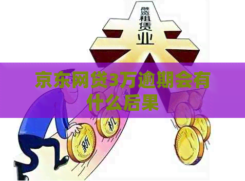 京东网贷3万逾期会有什么后果