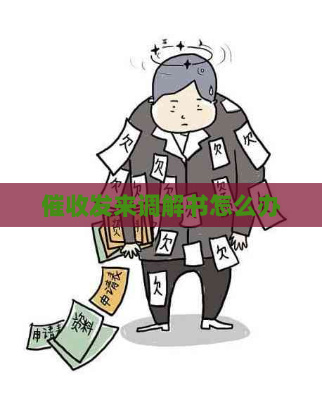 发来调解书怎么办