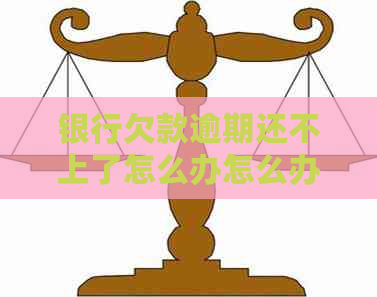 银行欠款逾期还不上了怎么办怎么办