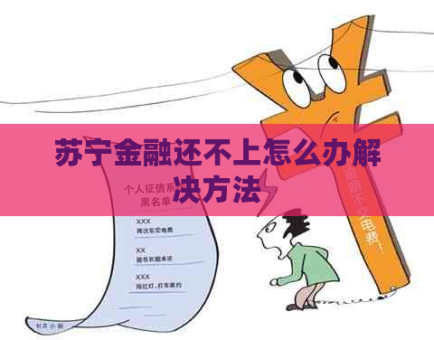 苏宁金融还不上怎么办解决方法