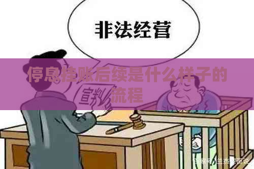 停息挂账后续是什么样子的流程