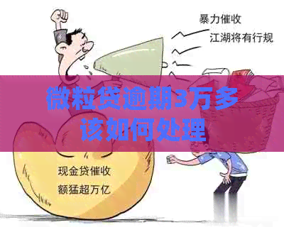 微粒贷逾期3万多该如何处理