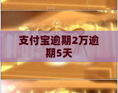 信用卡逾期2万逾期5天