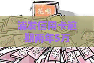 浦发信用卡逾期两年5万