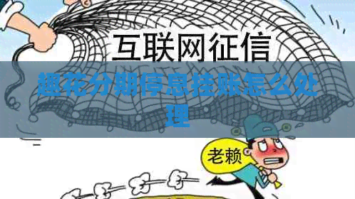 趣花分期停息挂账怎么处理
