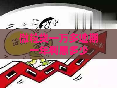 微粒贷一万多逾期一年利息多少
