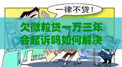 欠微粒贷一万三年会起诉吗如何解决