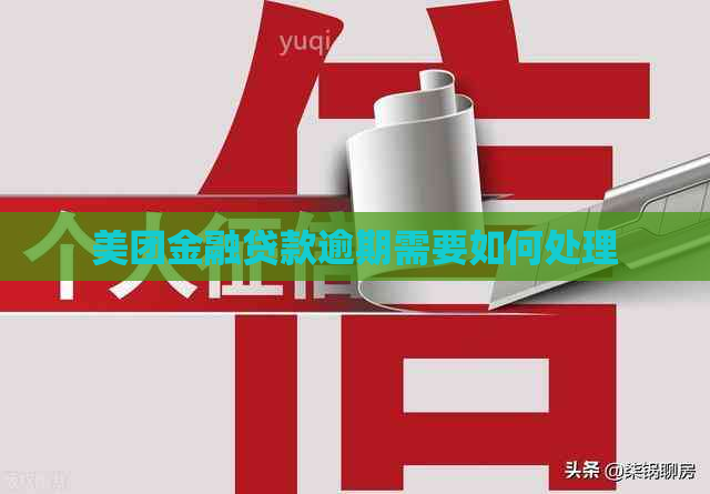 美团金融贷款逾期需要如何处理