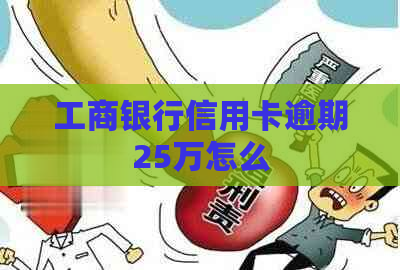 工商银行信用卡逾期25万怎么