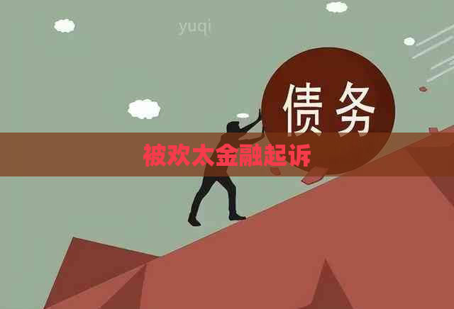 被欢太金融起诉
