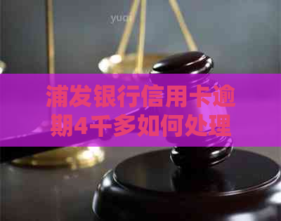 浦发银行信用卡逾期4千多如何处理