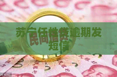 苏宁任性贷逾期发短信