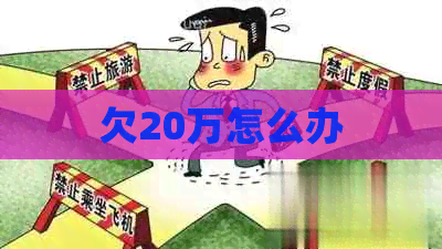 欠20万怎么办