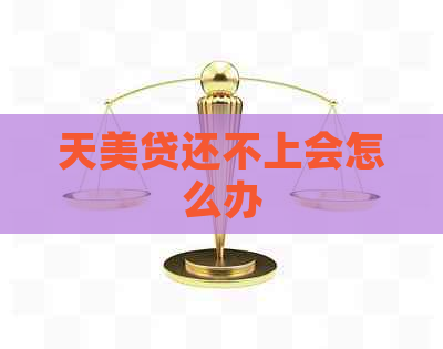 天美贷还不上会怎么办
