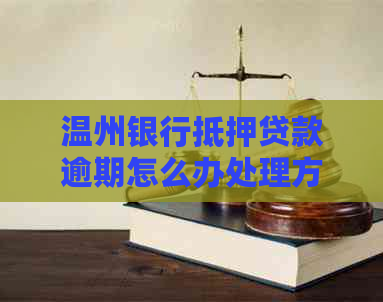 温州银行抵押贷款逾期怎么办处理方式