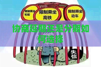 协商延期还是分期如何选择
