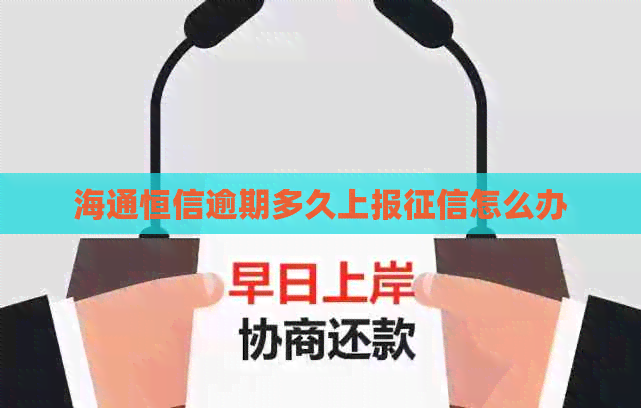 海通恒信逾期多久上报怎么办