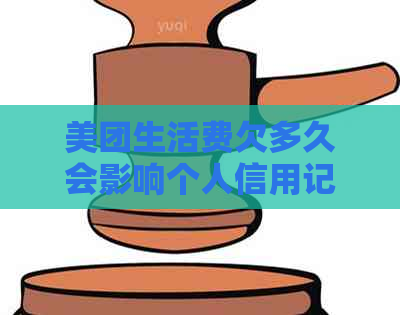 美团生活费欠多久会影响个人信用记录