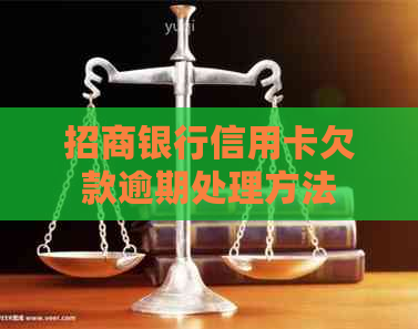 招商银行信用卡欠款逾期处理方法