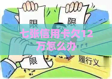 七张信用卡欠12万怎么办