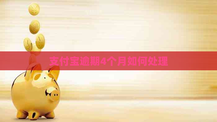 信用卡逾期4个月如何处理