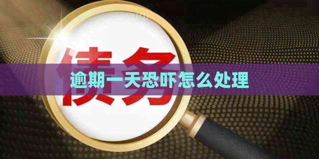 逾期一天怎么处理